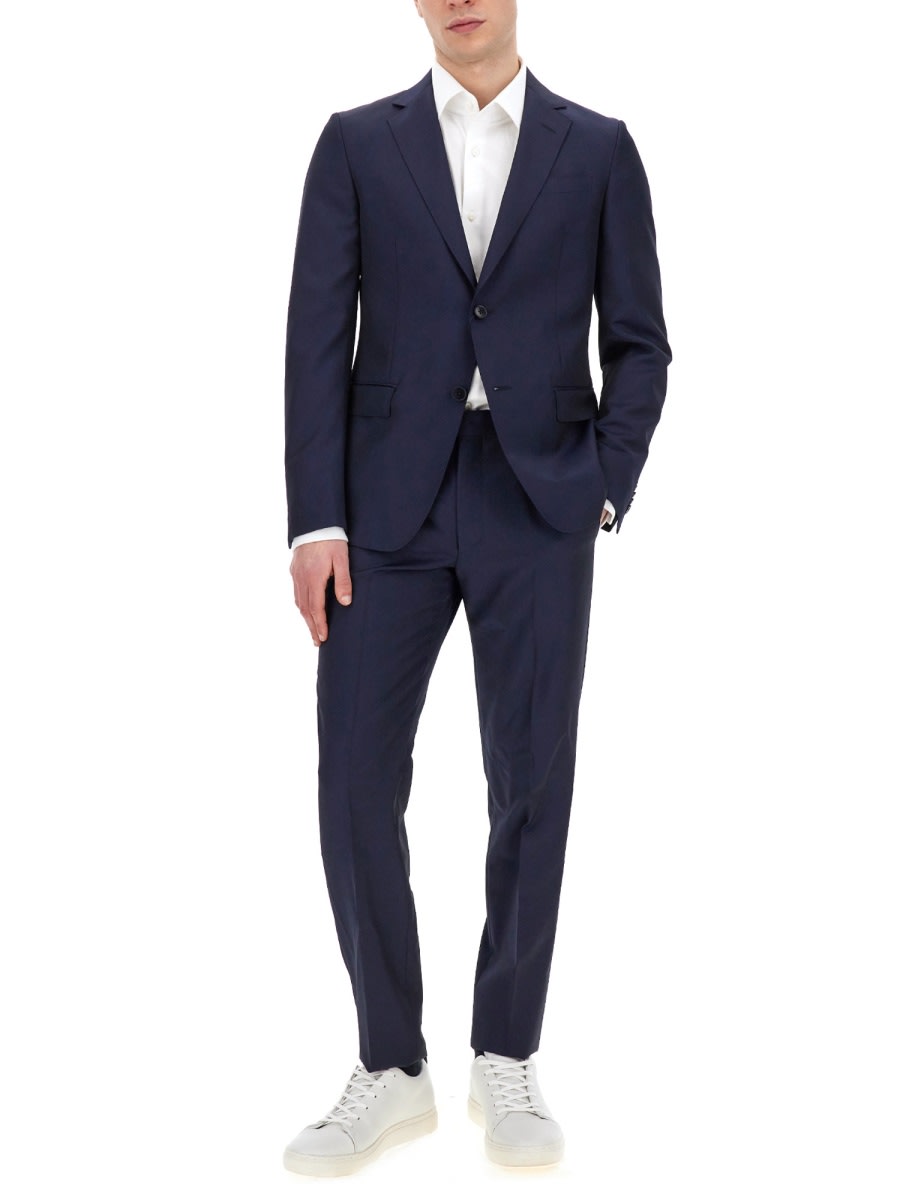 Shop Zegna Single-breasted Dress In Blue