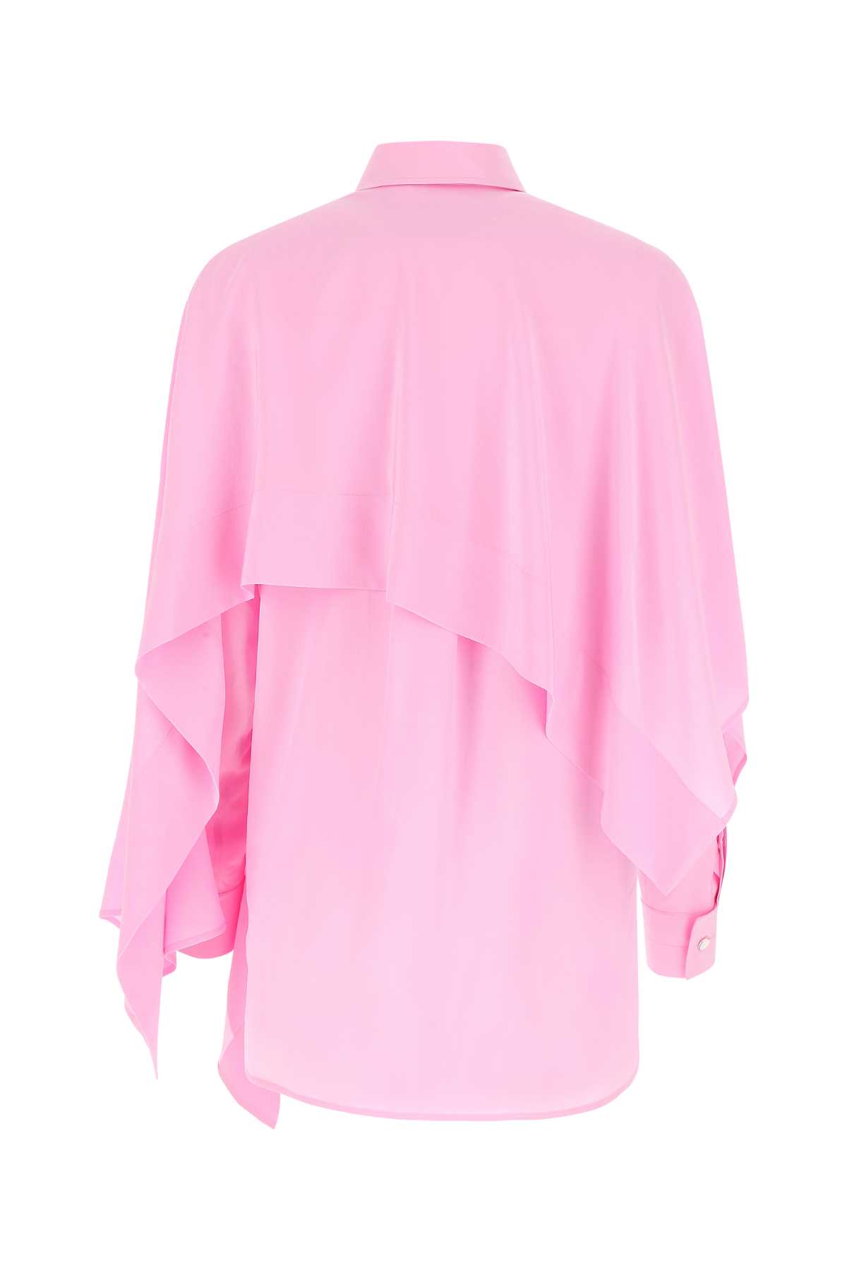 Shop Quira Pink Silk Blouse In Q0073