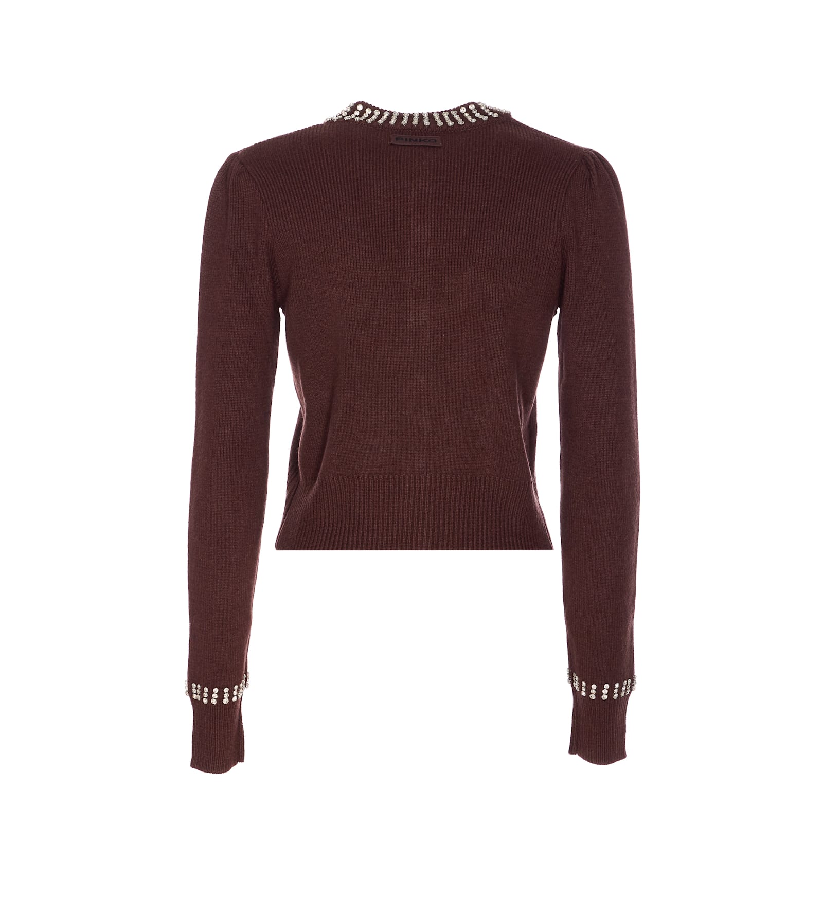 Pinko Spezzino Cardigan In Burgundy