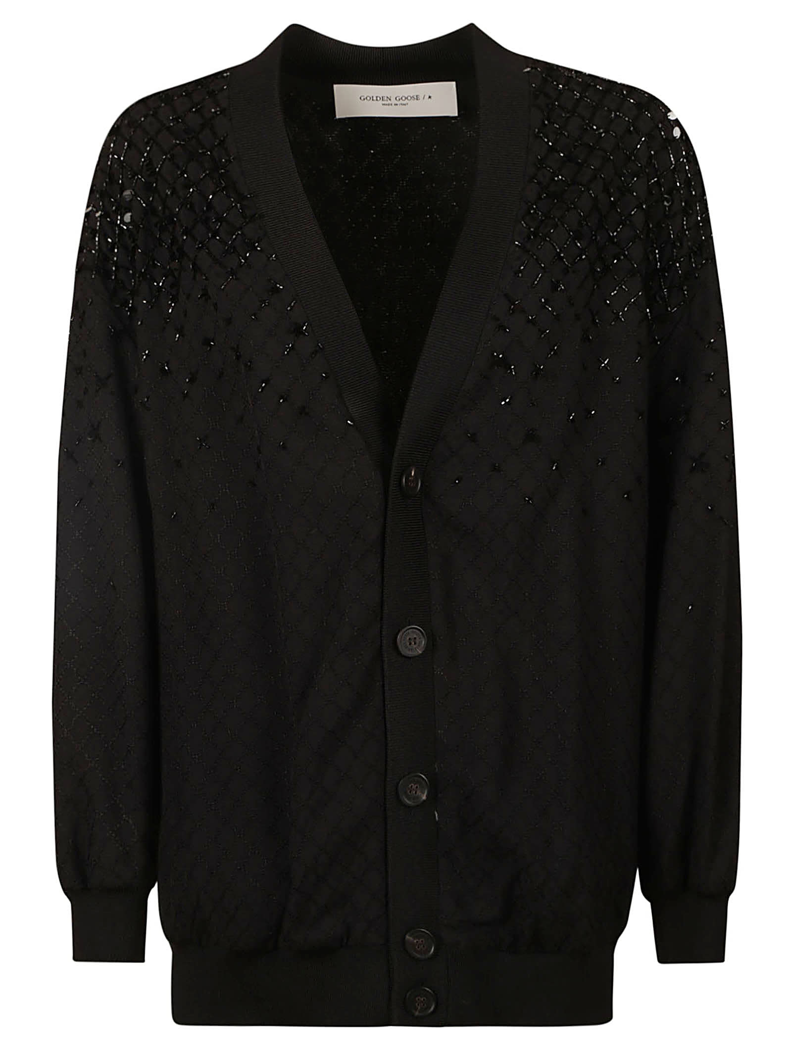 Shop Golden Goose Giselle Cardigan In Black