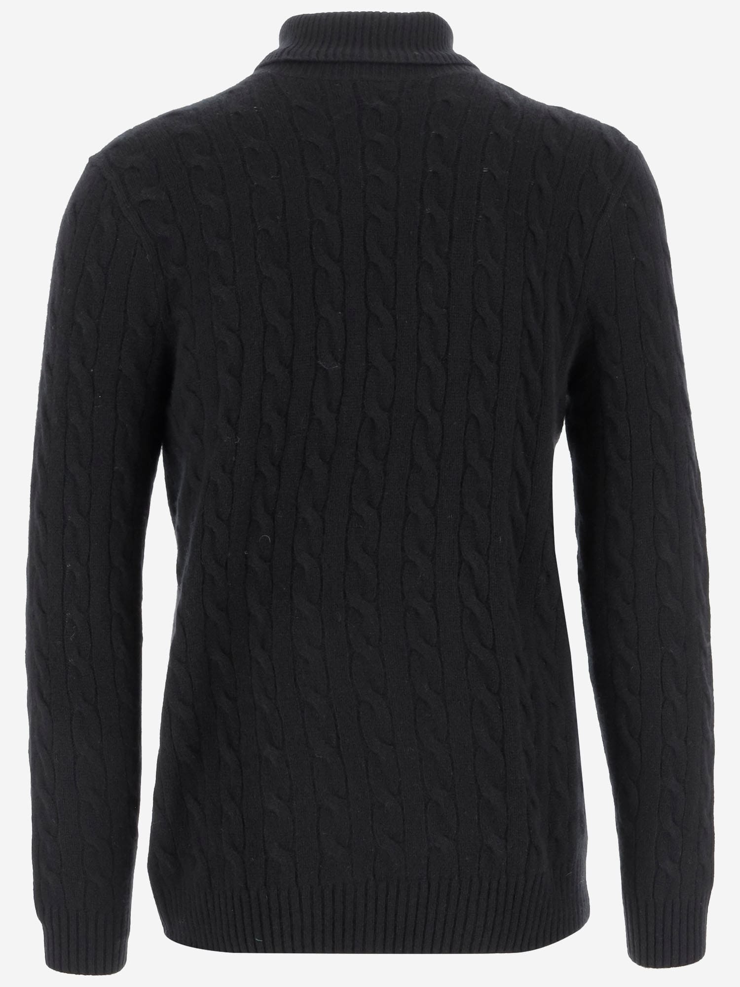 Shop Polo Ralph Lauren Wool And Cashmere Pullover In Black