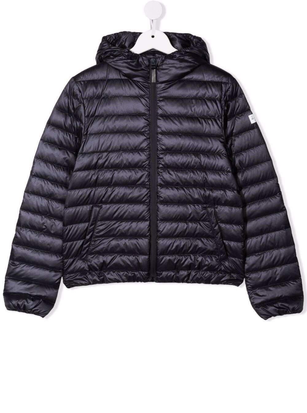 Il Gufo Kids Boys Blue Quilted Nylon Down Jacket With Logo