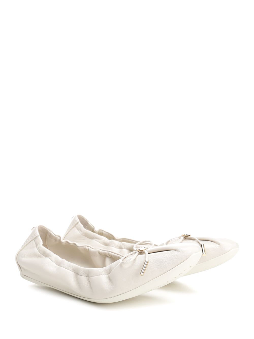 FERRAGAMO DECONSTRUCTED BALLET FLAT IN NAPPA