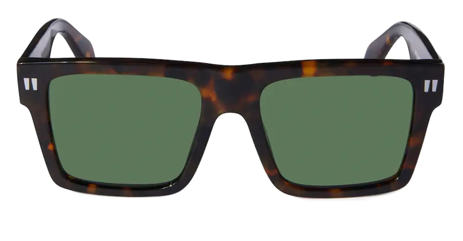 Shop Off-white Lawton - Havana / Green Sunglasses