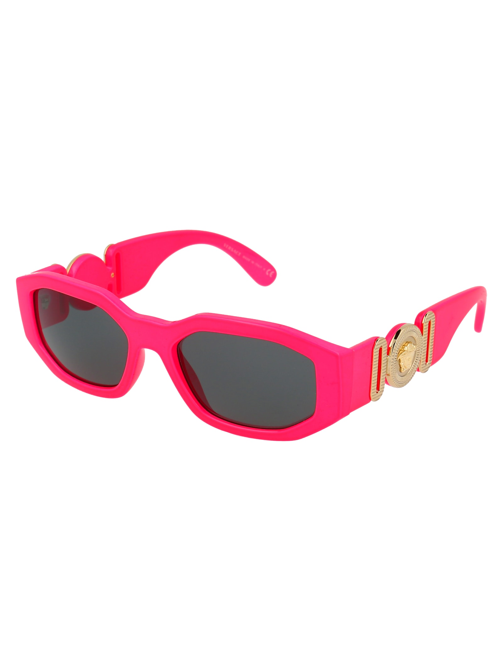 Shop Versace 0ve4361 Sunglasses In 531887 Fuxia Fluo