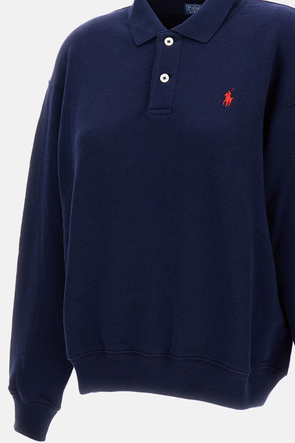 Polo Ralph Lauren Long-sleeved Polo Shirt In Blue