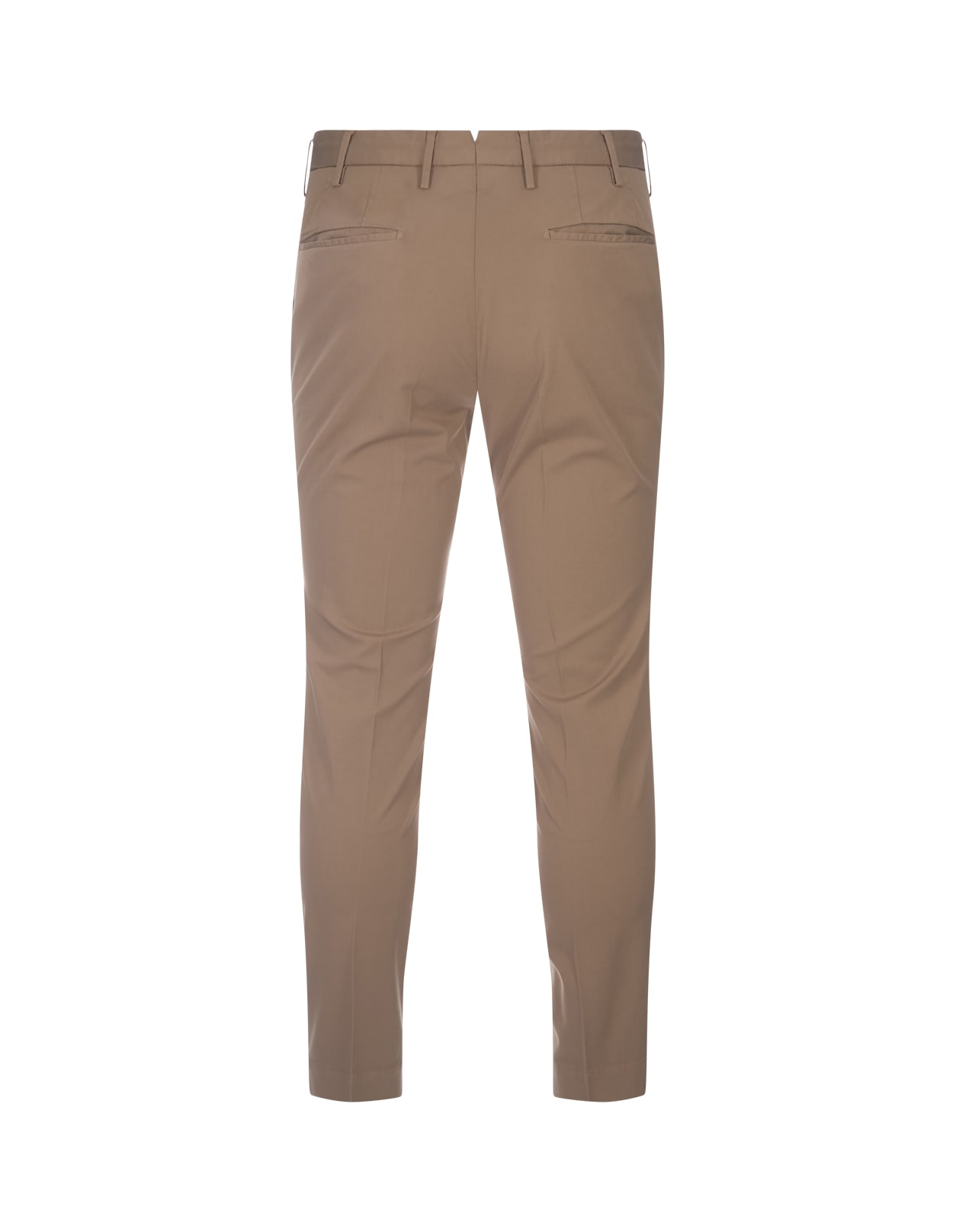 Shop Incotex Beige Tight Fit Trousers In Brown