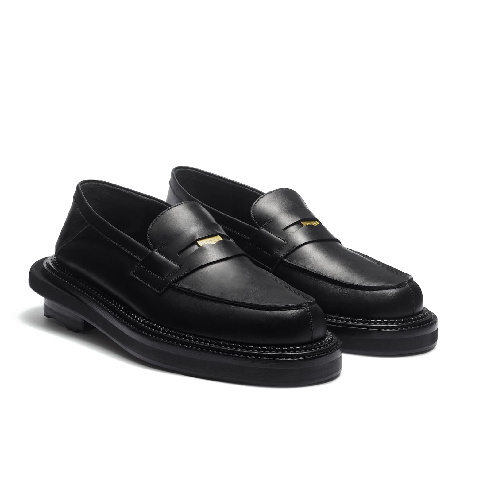 Jm Weston Mocassin Mule Sacai In Black