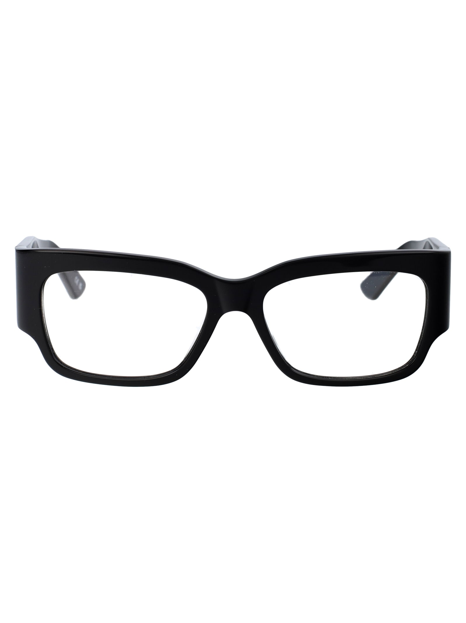 Shop Balenciaga Bb0332o Glasses In 001 Black Black Transparent