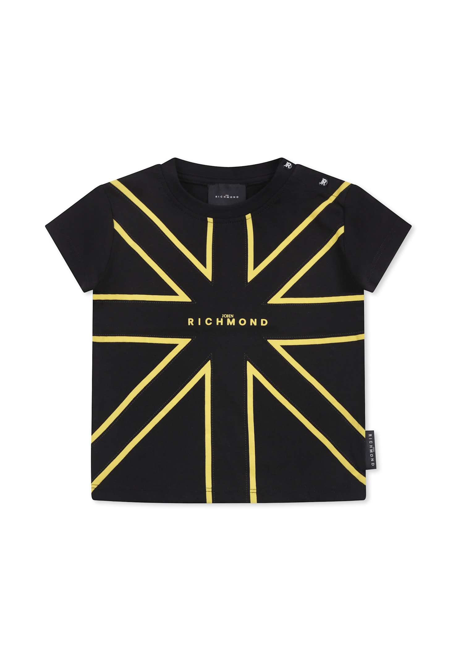 Richmond Black T-shirt For Baby Boy With Logo In Black