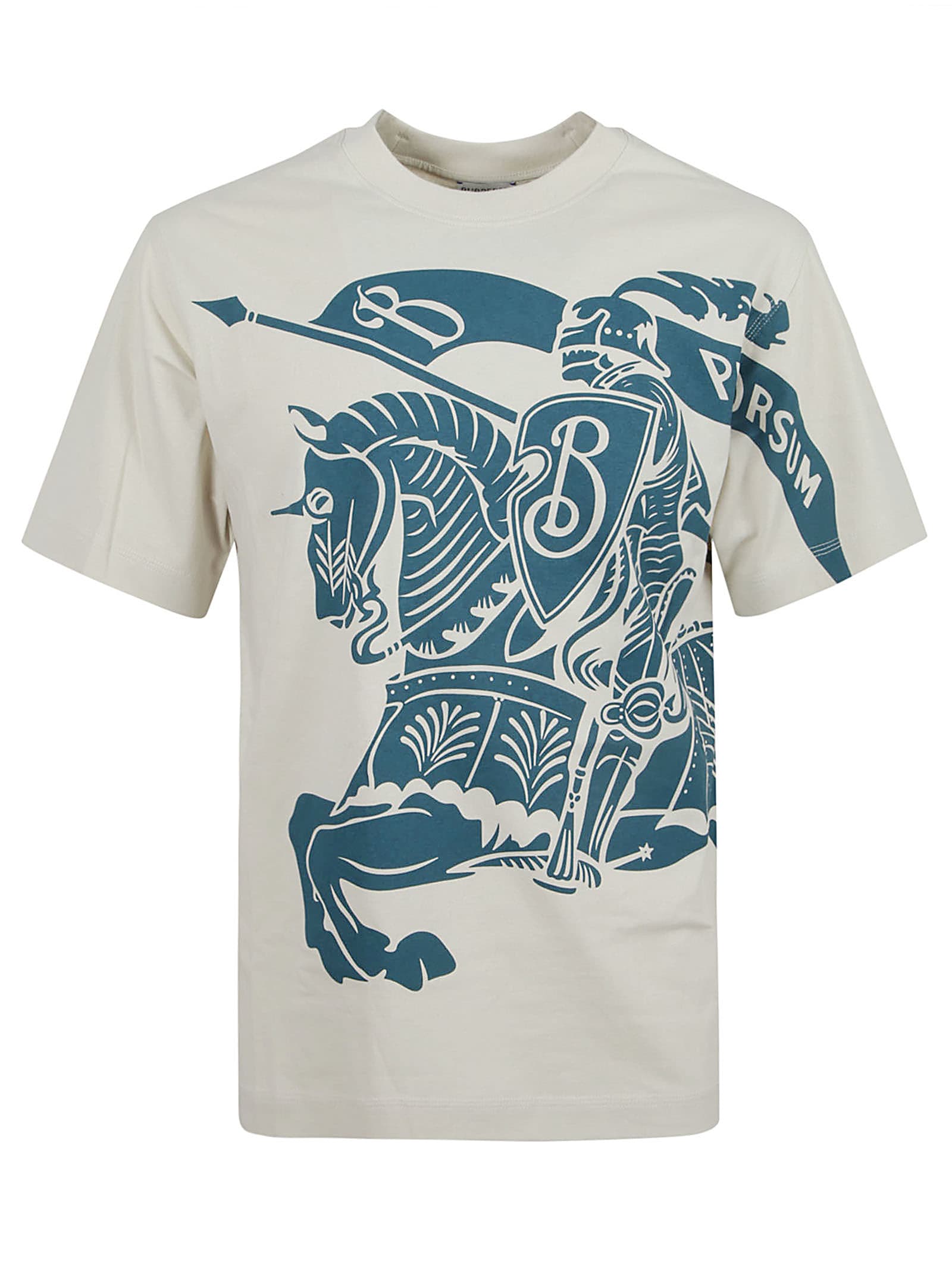 Shop Burberry Ekd T-shirt In Plaster