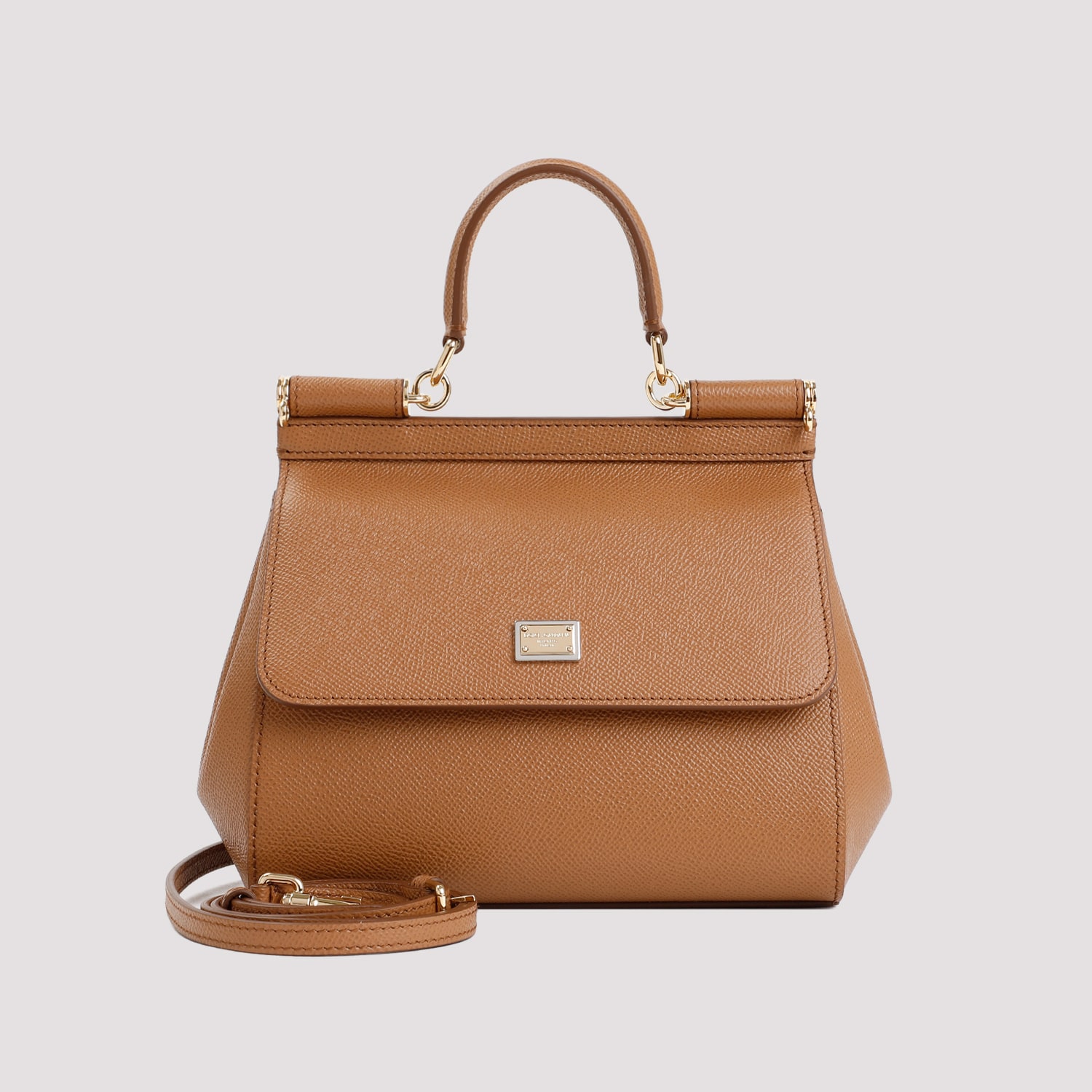 Dolce & Gabbana Miss Sicily Bag In Caramello