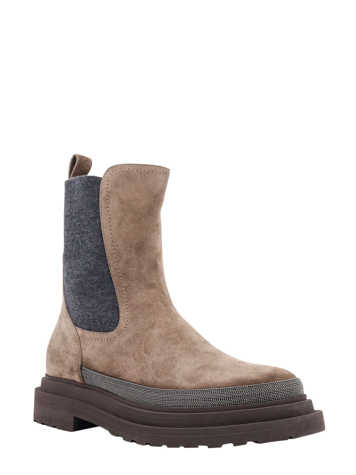 Shop Brunello Cucinelli Ankle Boots In Brown