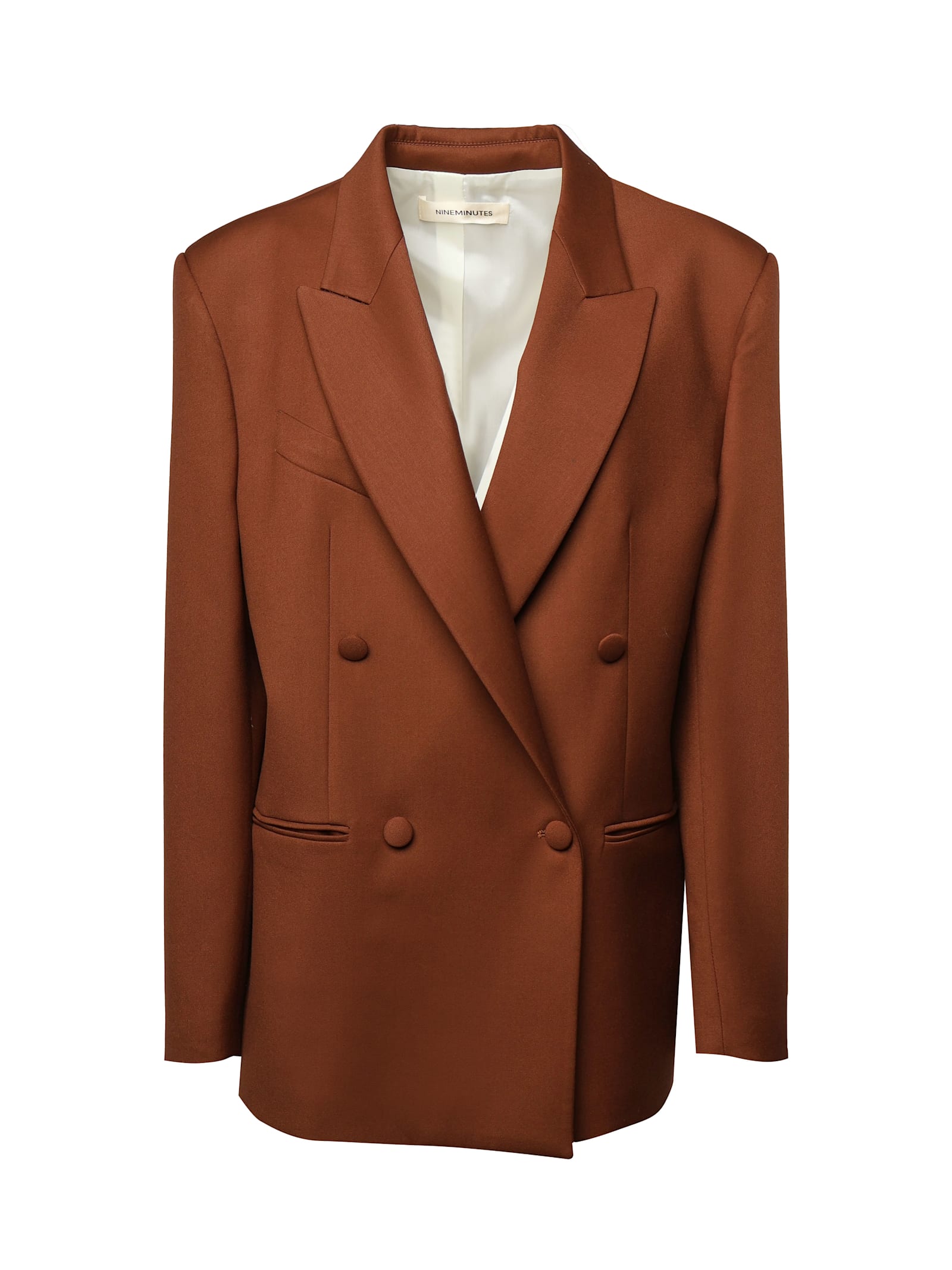 Oversized Double-breasted Vicuna Blazer