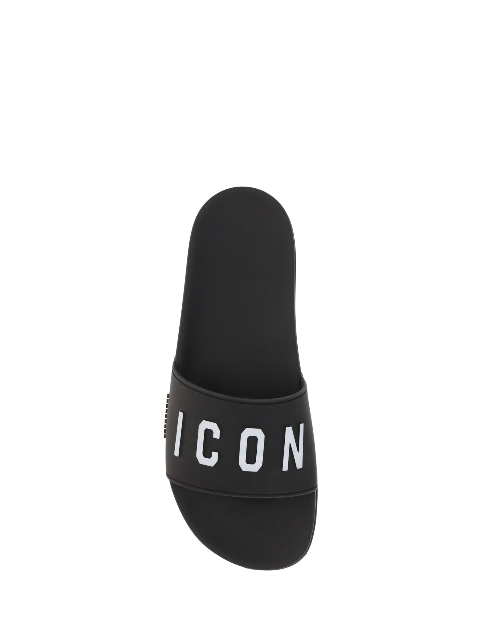 Shop Dsquared2 Icon Sandals In Black