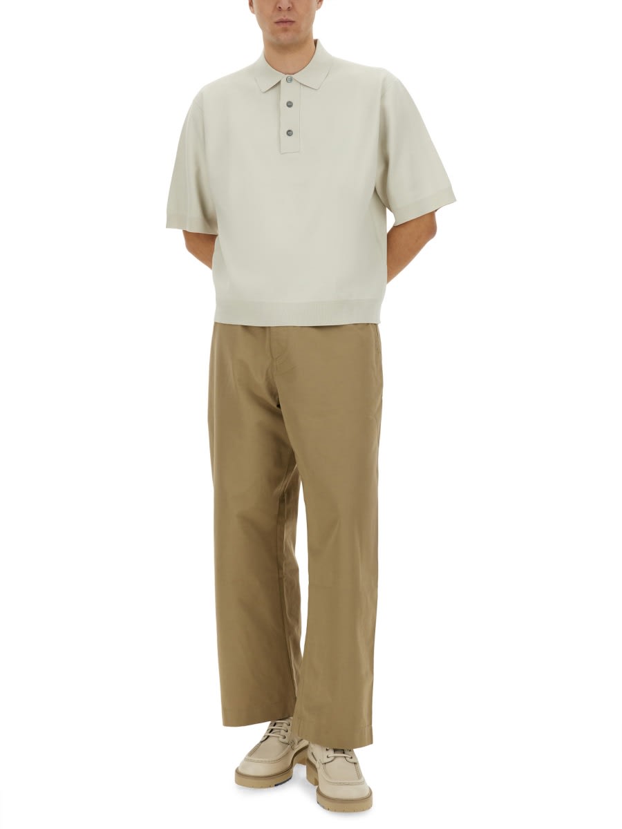 Studio Nicholson Relaxed-fit Chino Pants With Buttoned Pockets