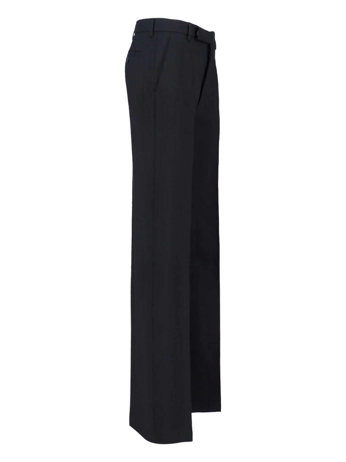 Rick Owens Dietrich Pressed Crease Trousers In Black