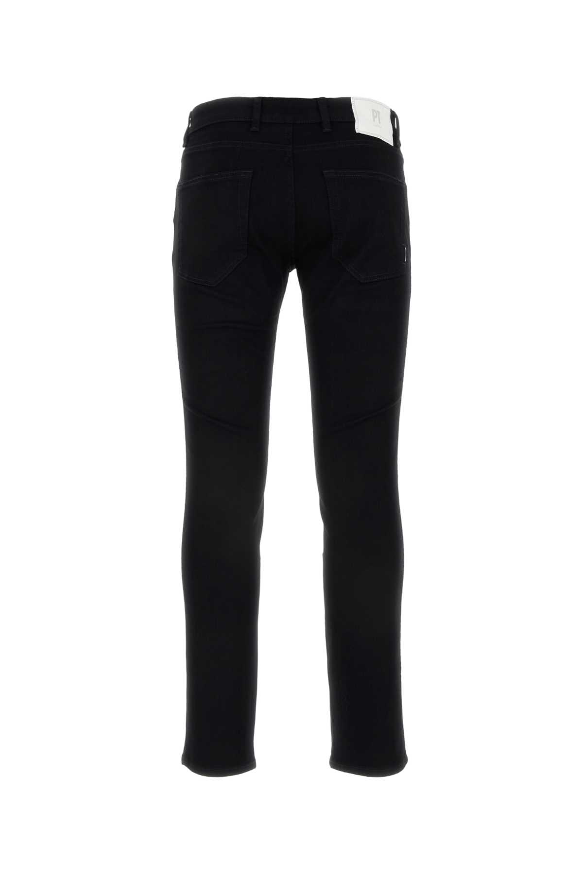 PT01 BLACK STRETCH DENIM ROCK JEANS