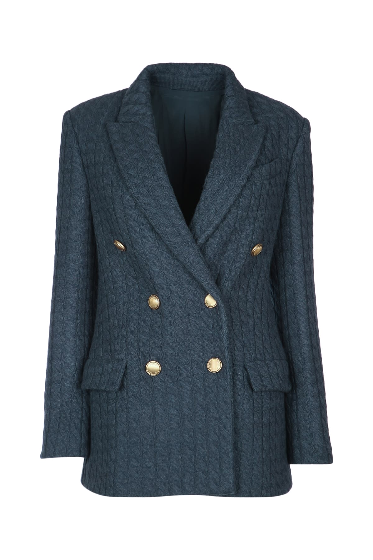 Brunello Cucinelli Cashmere Suit-type Jacket In Blue