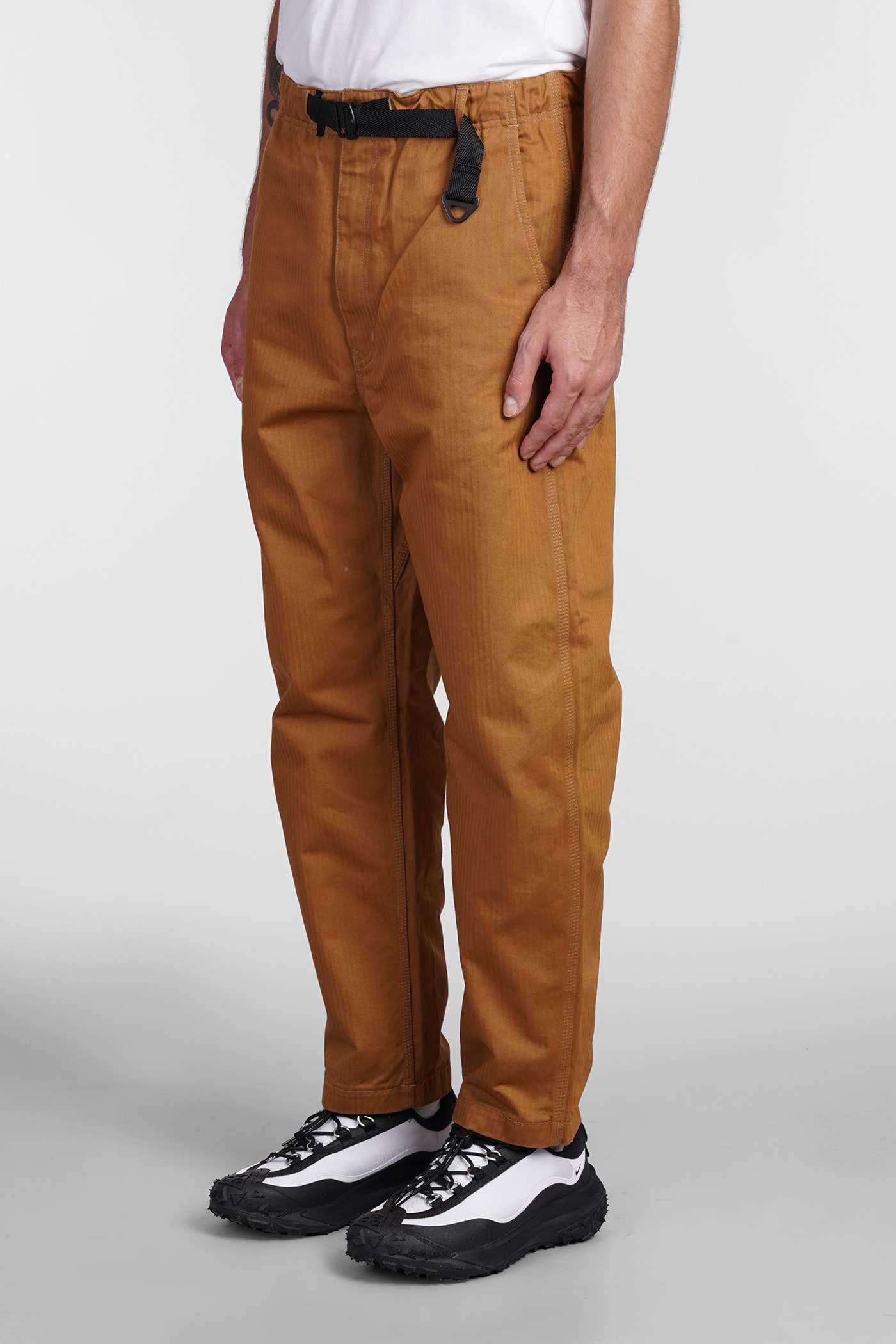 Shop Comme Des Garçons Homme Deux Pants In Camel Cotton