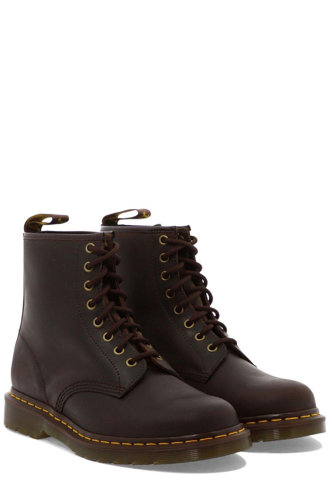 Shop Dr. Martens' Lace-up Ankle Boots In Marrone