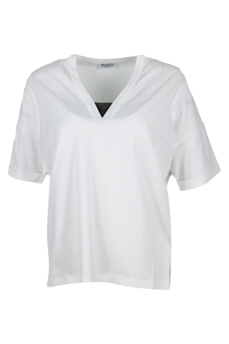 Brunello Cucinelli Short-sleeved Cotton Jersey T-shirt