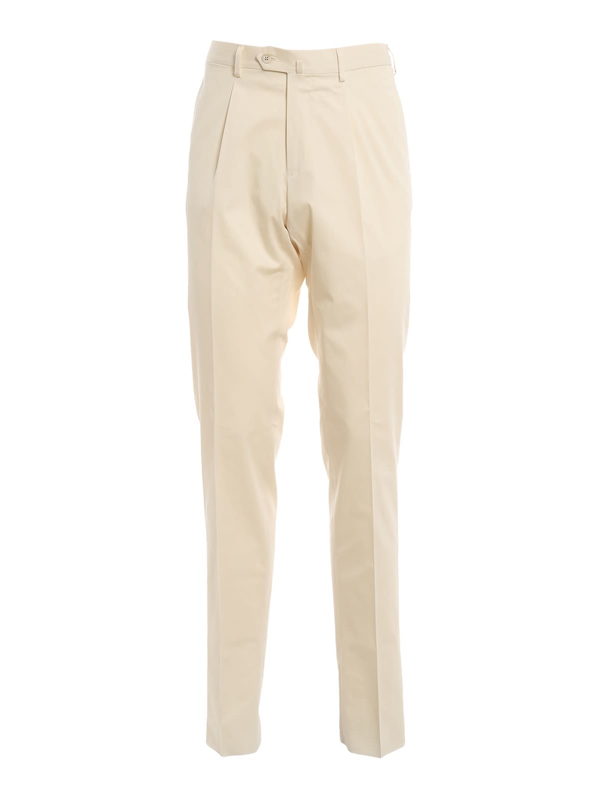 Caruso Pantalone In Cotone Stretch Crema S918azt501610590