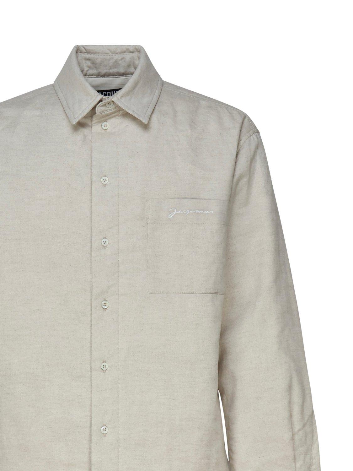 Jacquemus La Chemise Boulanger Logo Embroidered Shirt