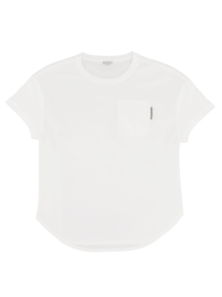 Shop Brunello Cucinelli Jersey T-shirt In White