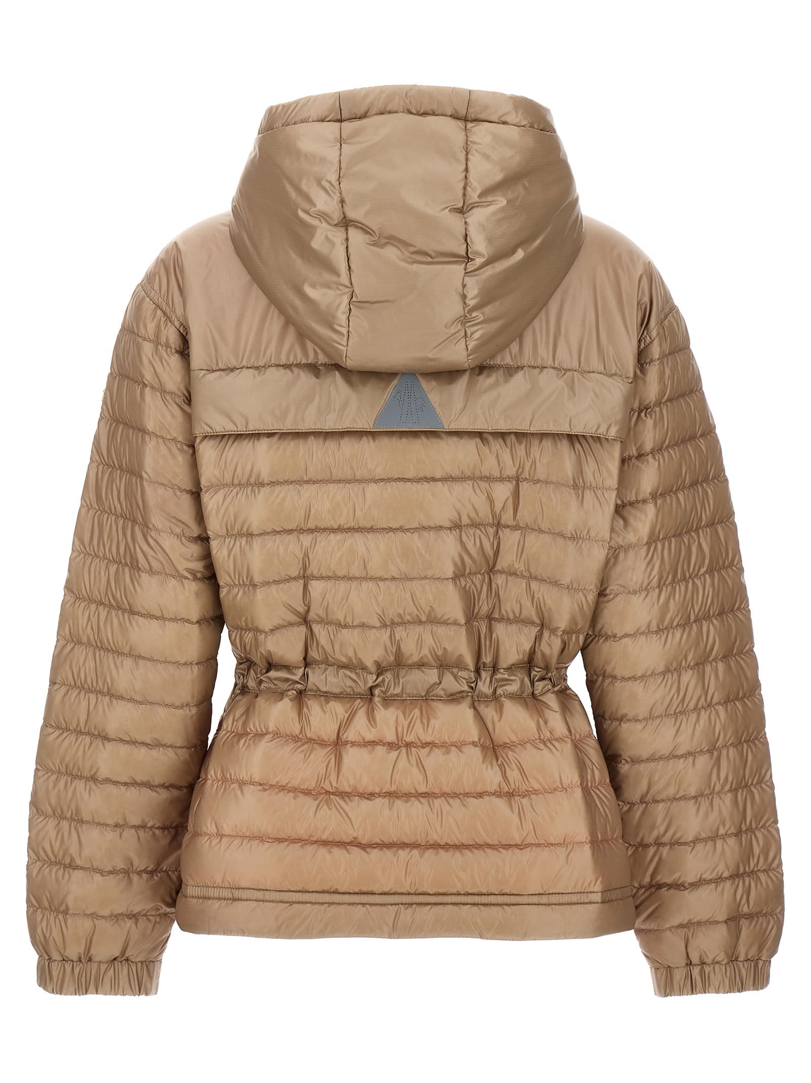 Shop Moncler Eibing Down Jacket In Beige