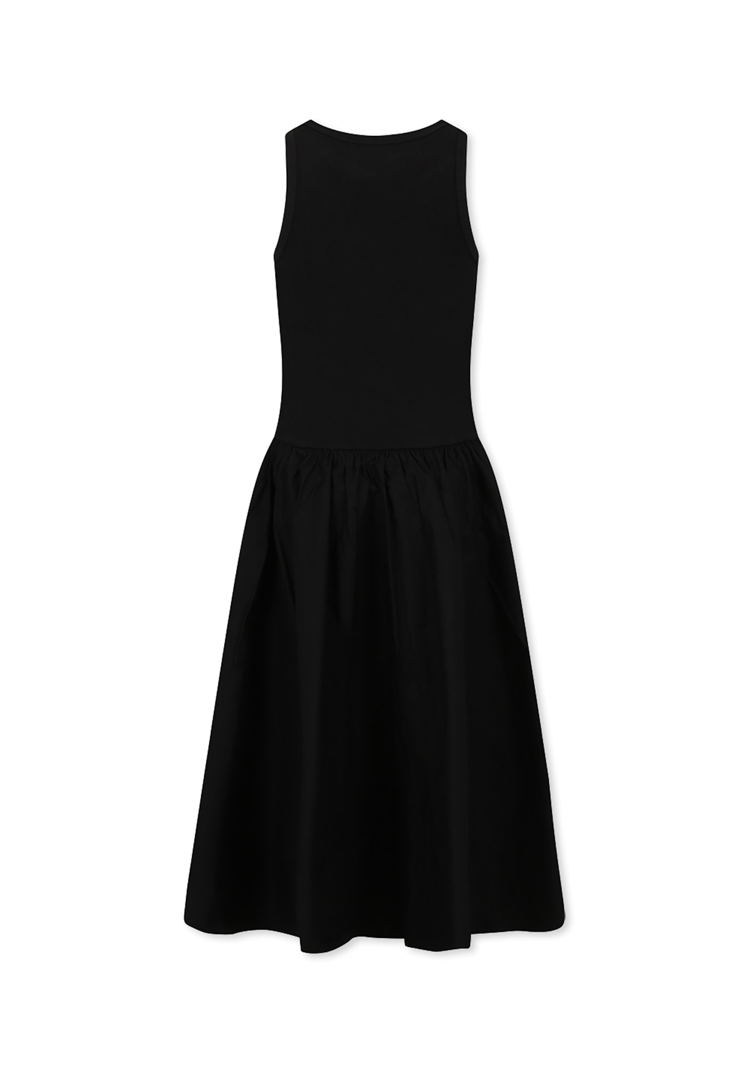 Dkny Black Dress For Girl With Logo In Black