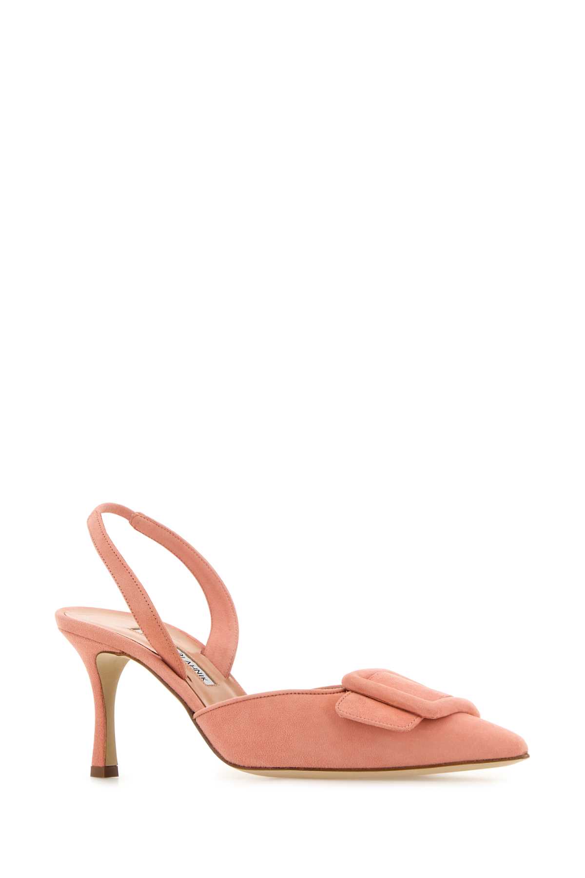 Manolo Blahnik Dark Pink Suede Maysli Pumps In Multi