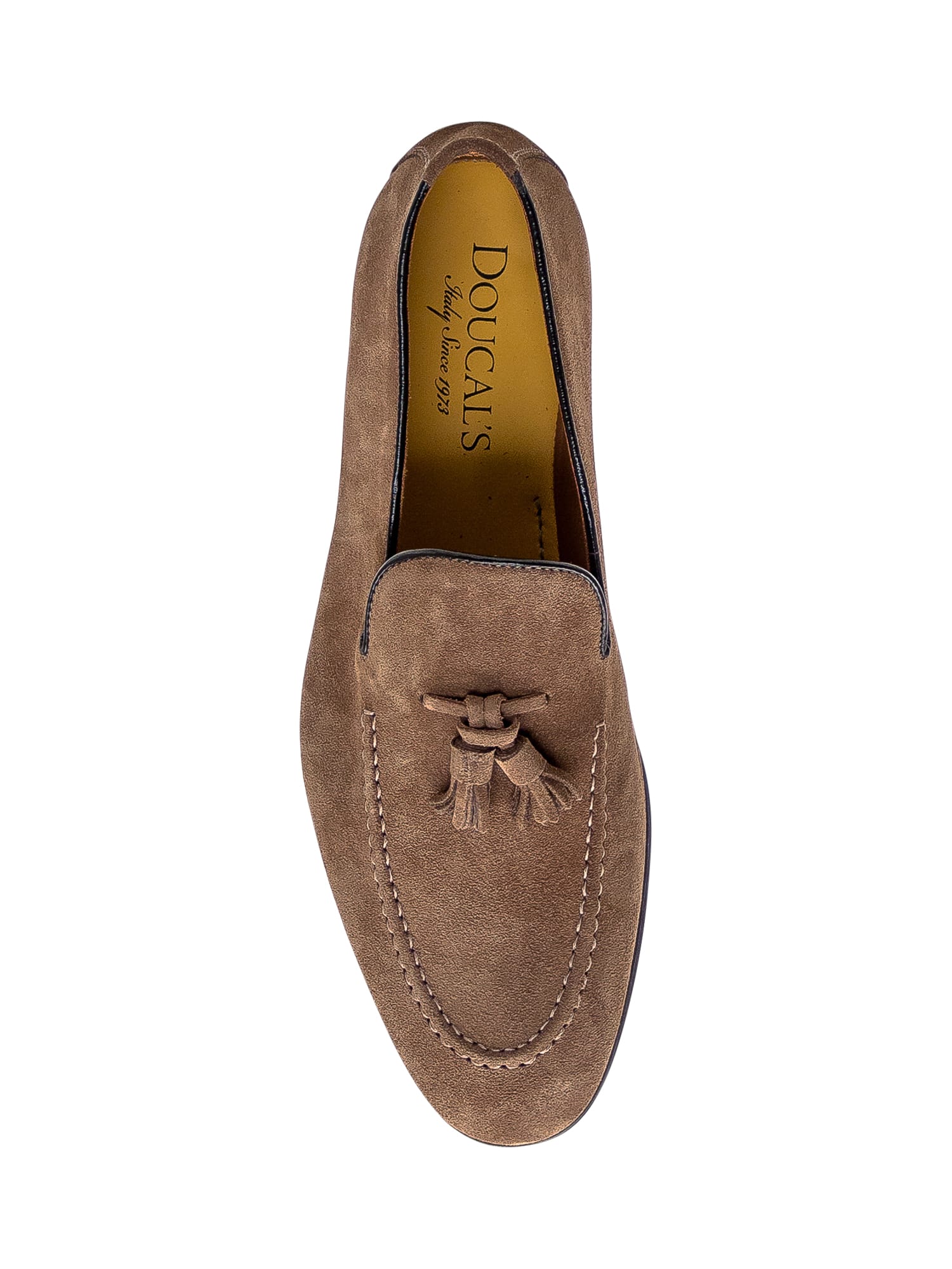 Shop Doucal's Leather Loafer In Palude Fdo T.moro