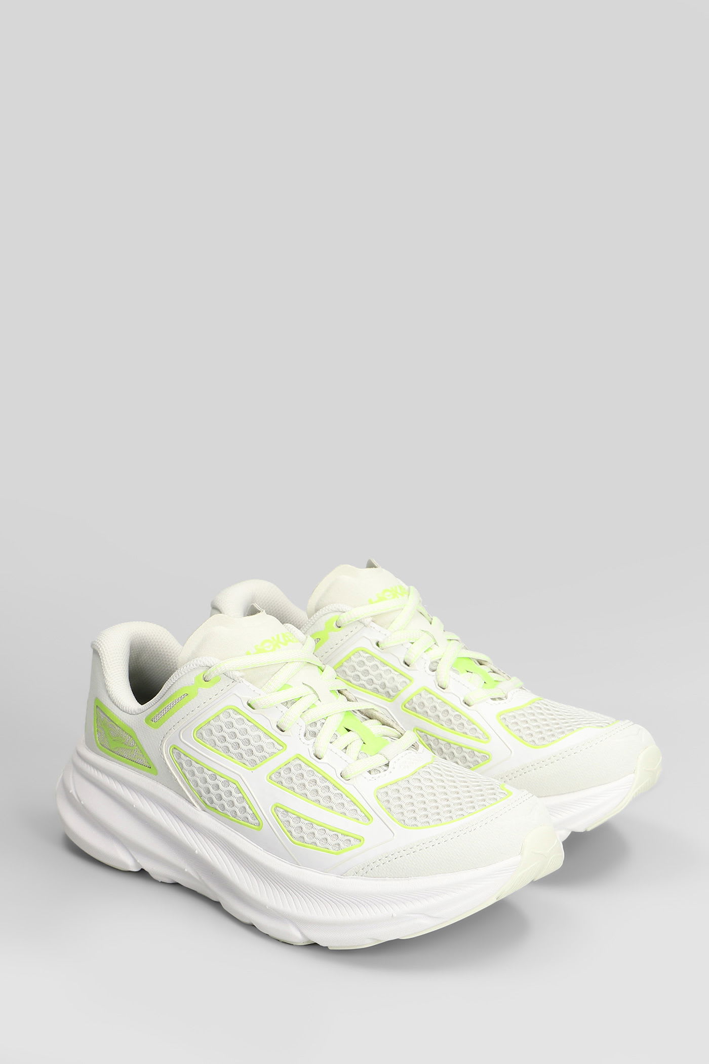 Hoka Clifton One9 Mesh-panel Sneakers In White