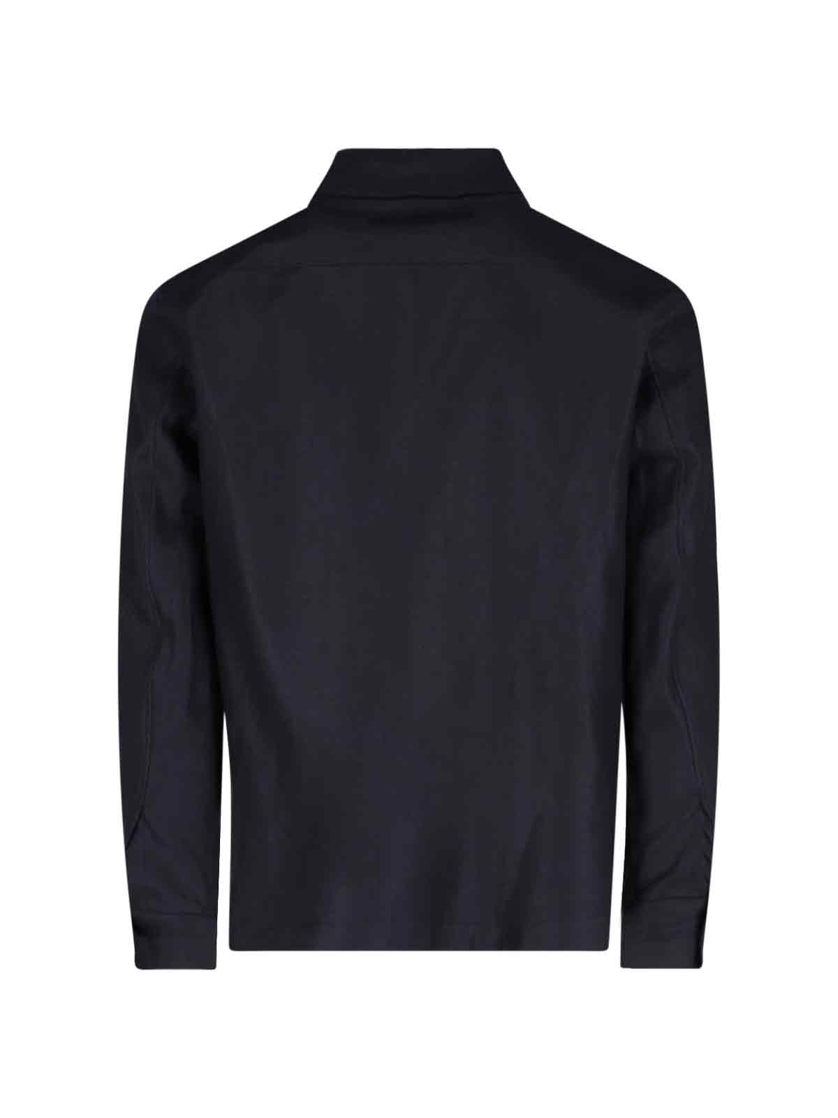 Shop Zegna Linen Shirt In Blue