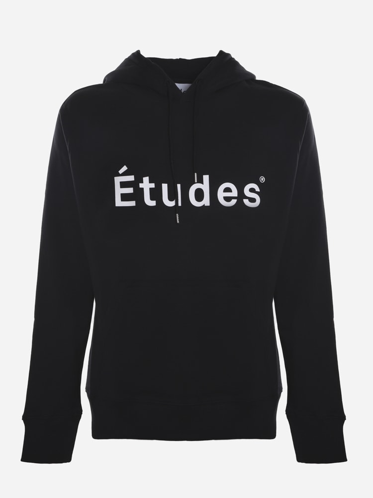 Études Organic Cotton Sweatshirt With Contrasting Logo Print