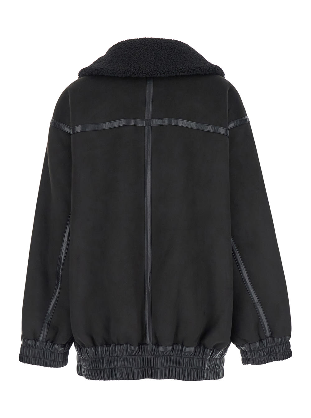 Shop Rotate Birger Christensen Oversized Bomber Jacket In Black 100