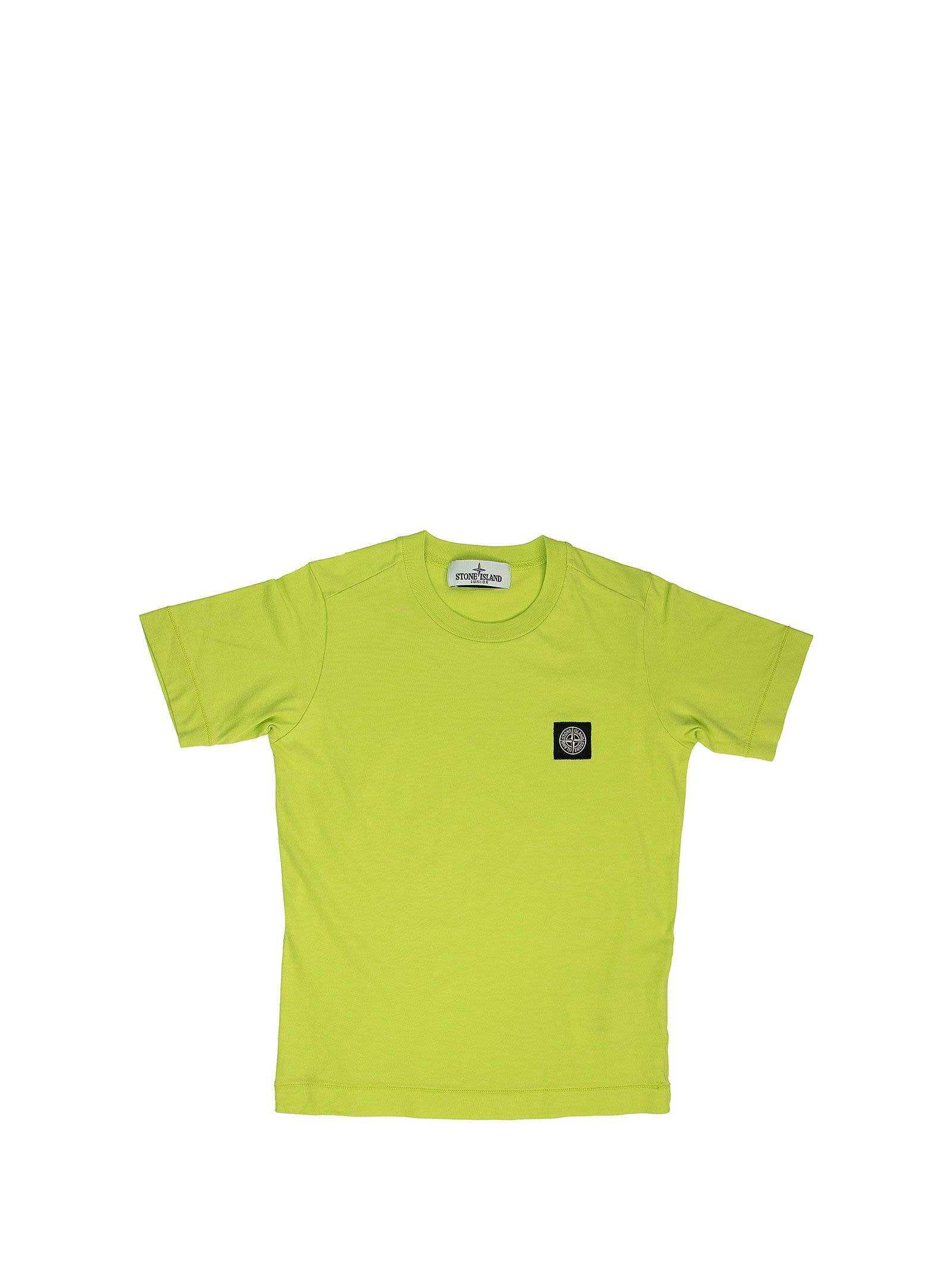 Stone Island Junior Cotton T-shirt Lemon