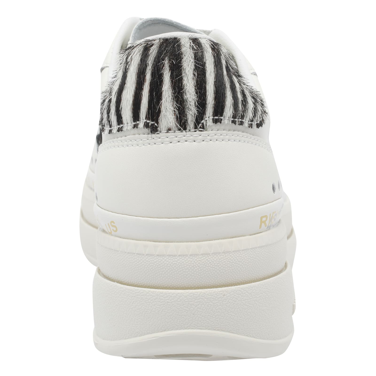 Premiata Low Top Sneakers With Animal Print Accent In White