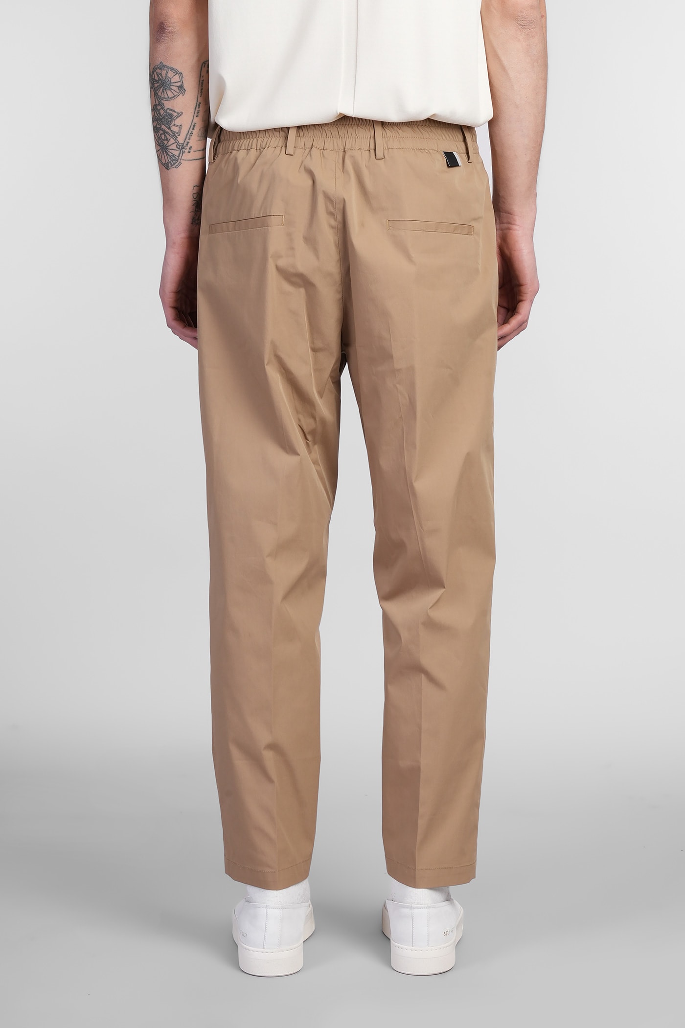 Low Brand George Pants In Camel Cotton In Camel