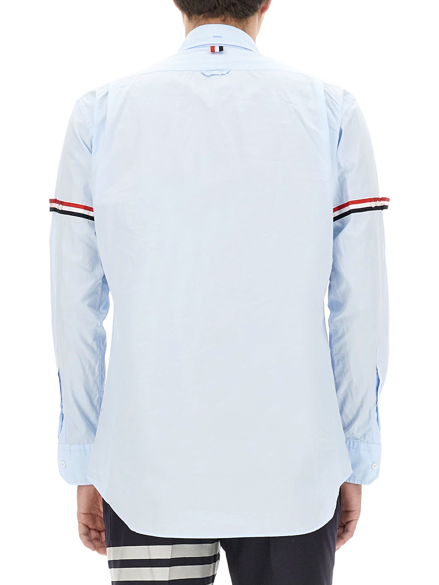 Shop Thom Browne Classic Shirt In Baby Blue