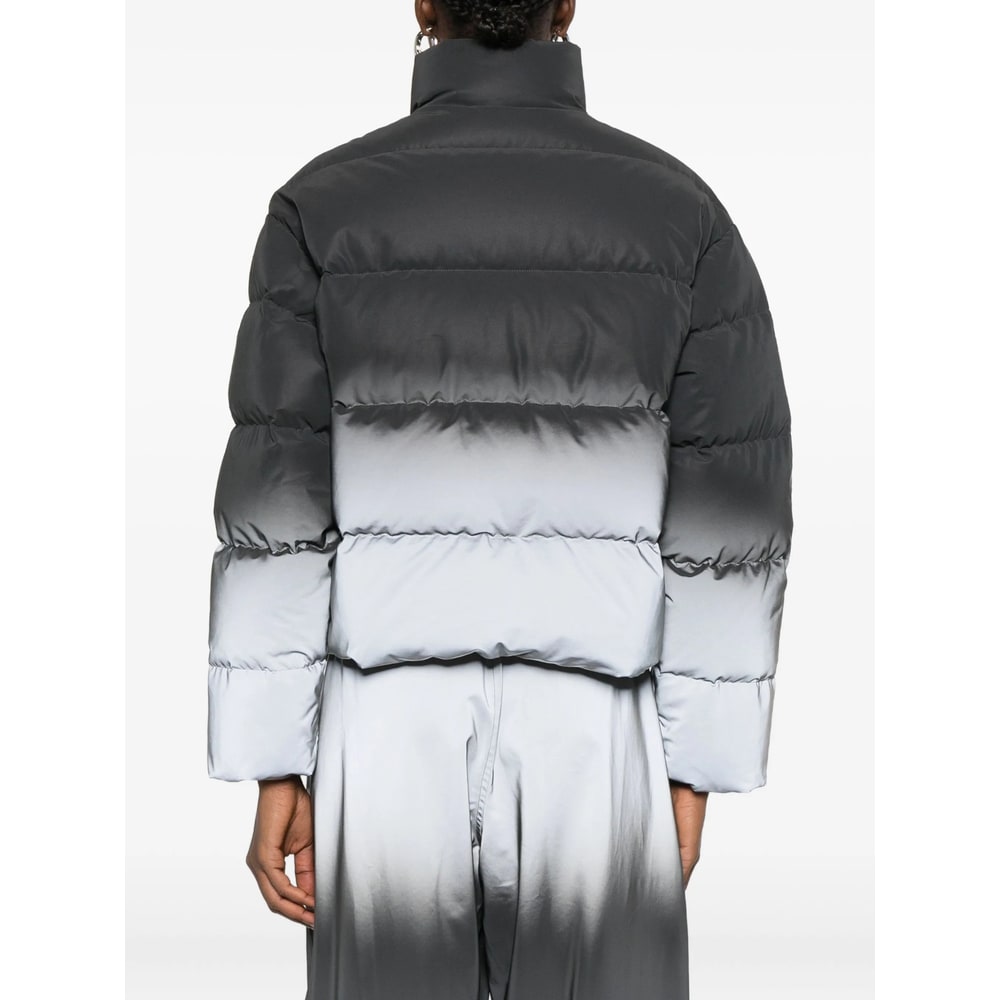 Alexander Wang Reflective Puffer Jacket In Gray
