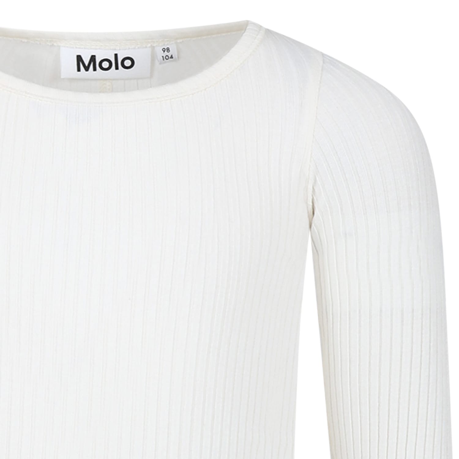 Shop Molo White T-shirt For Girl