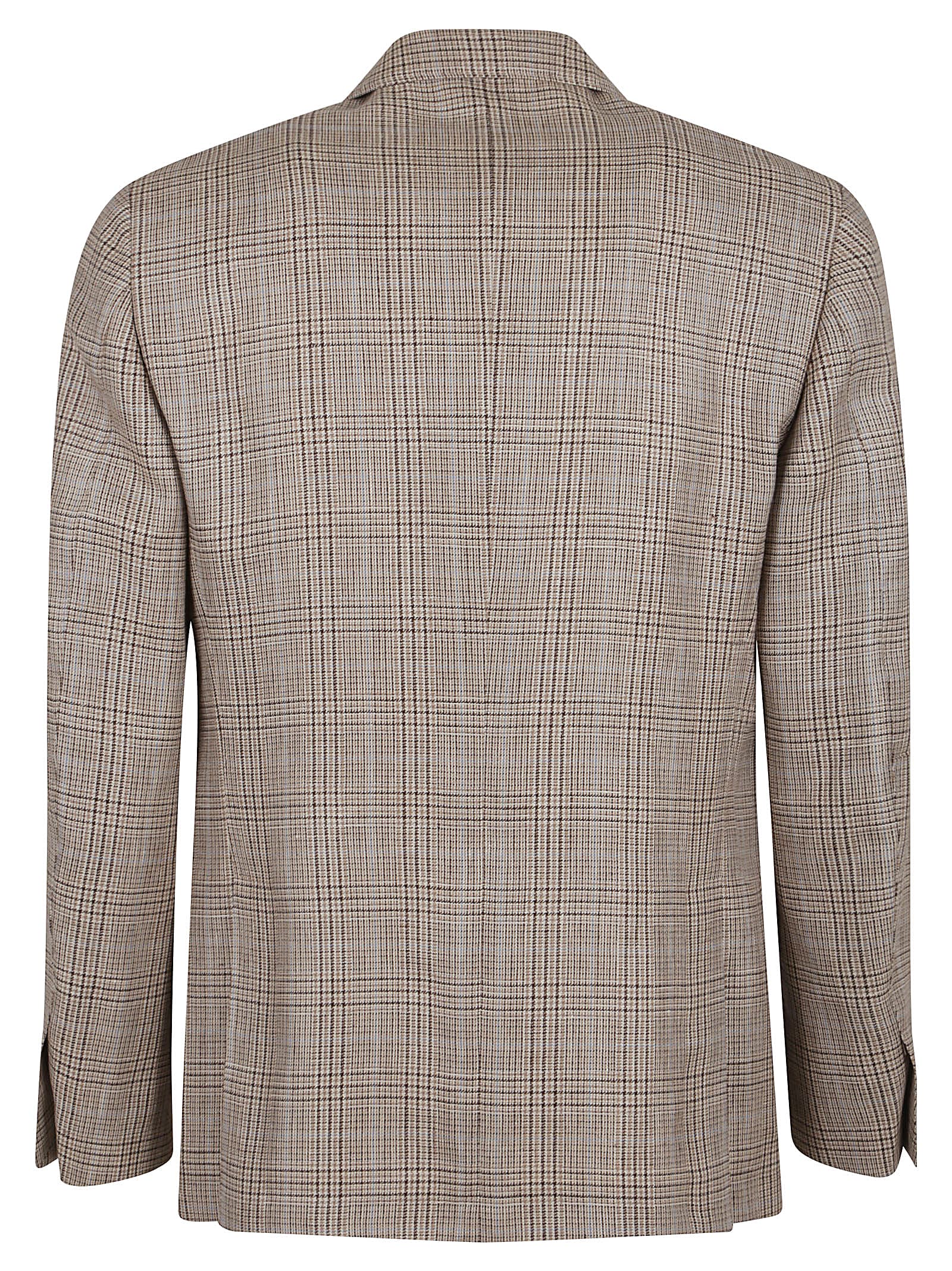 Lardini Classic Check Pattern Tailored Blazer In Ma