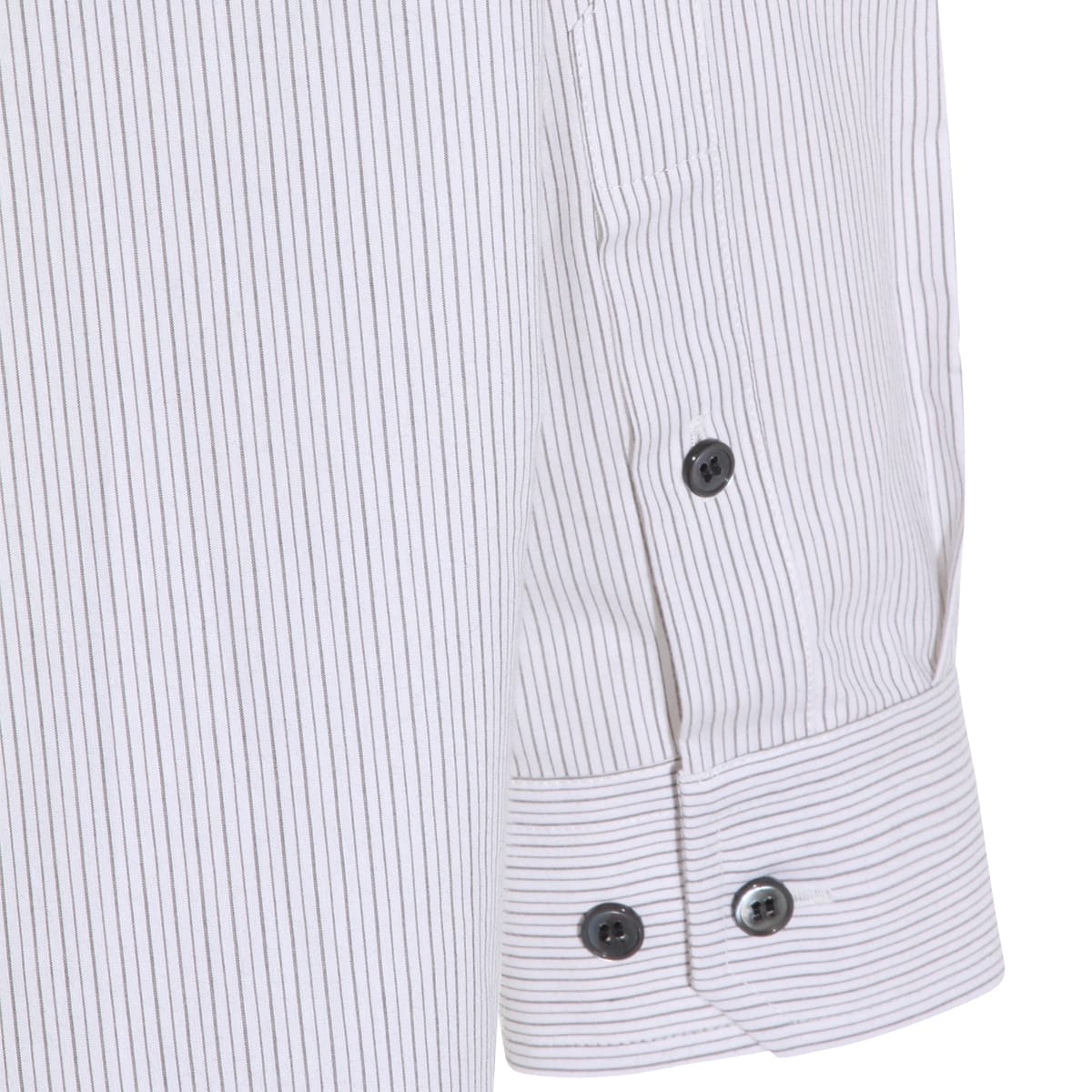 Mm6 Maison Margiela Tailored Black Shirt With Pointed Collar And Button Cuffs In Multi