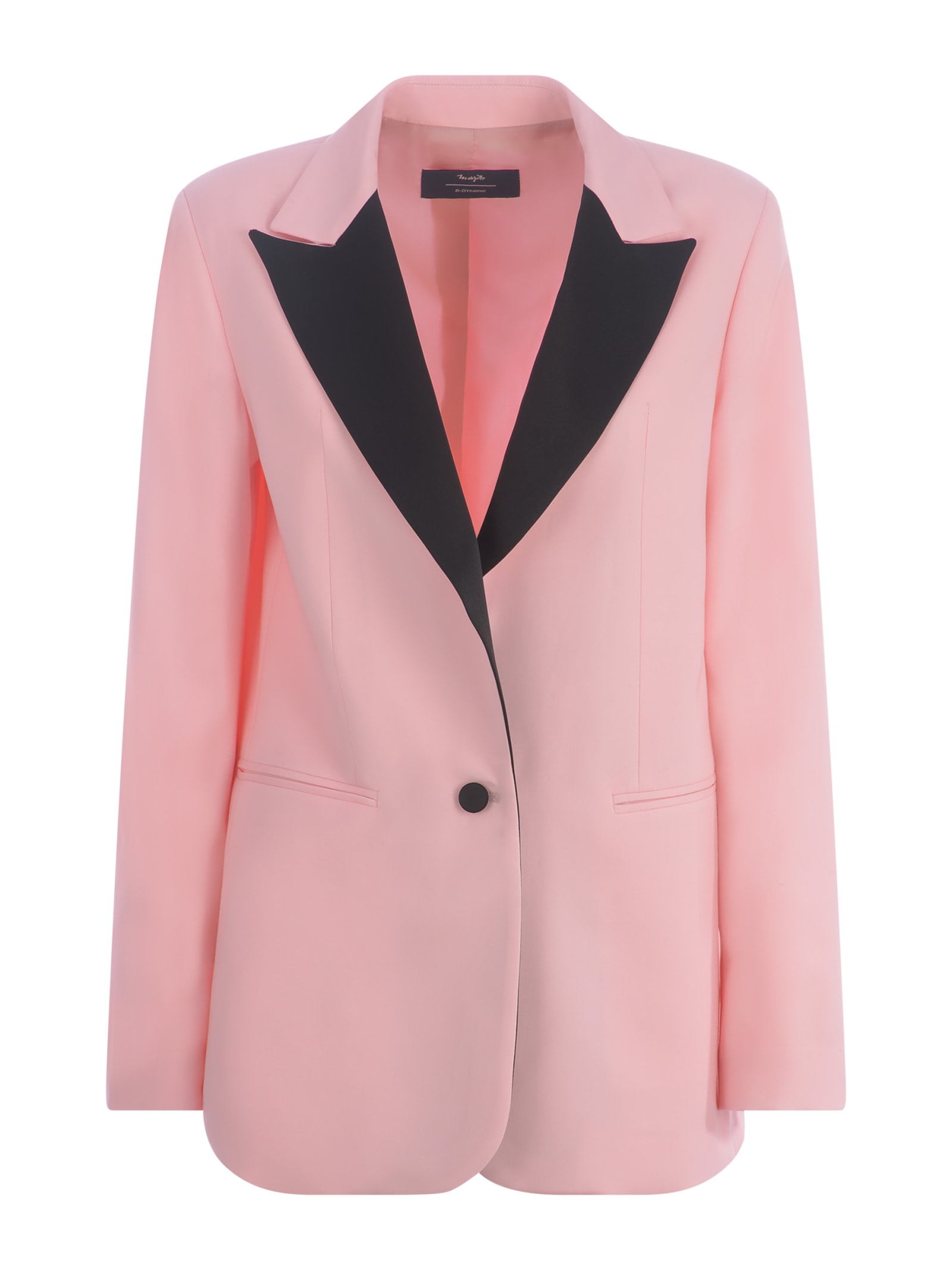 Shop Manuel Ritz Jacket Tuxedo  In Cool Wool In Rosa
