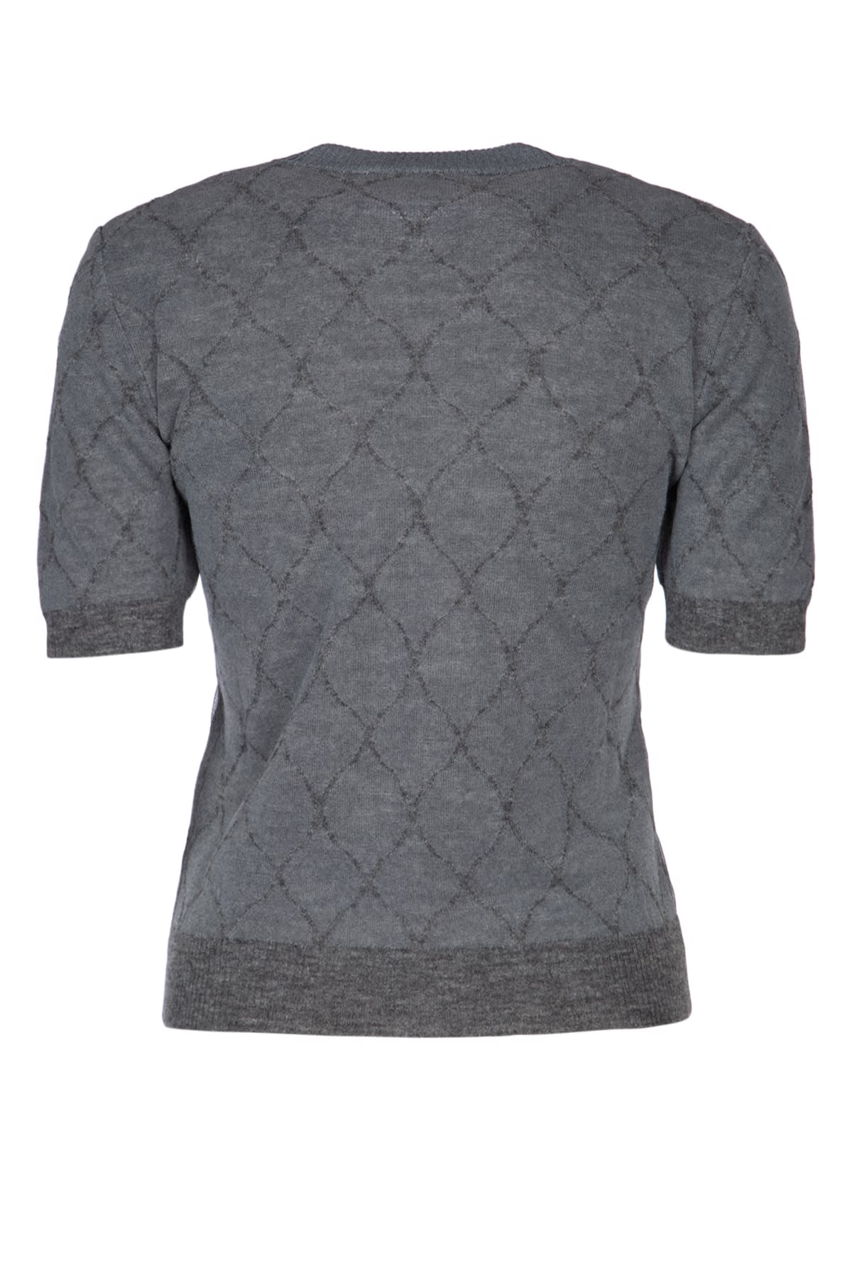 Jacob Cohen Maglia Girocollo Mezza Manica In Grigio