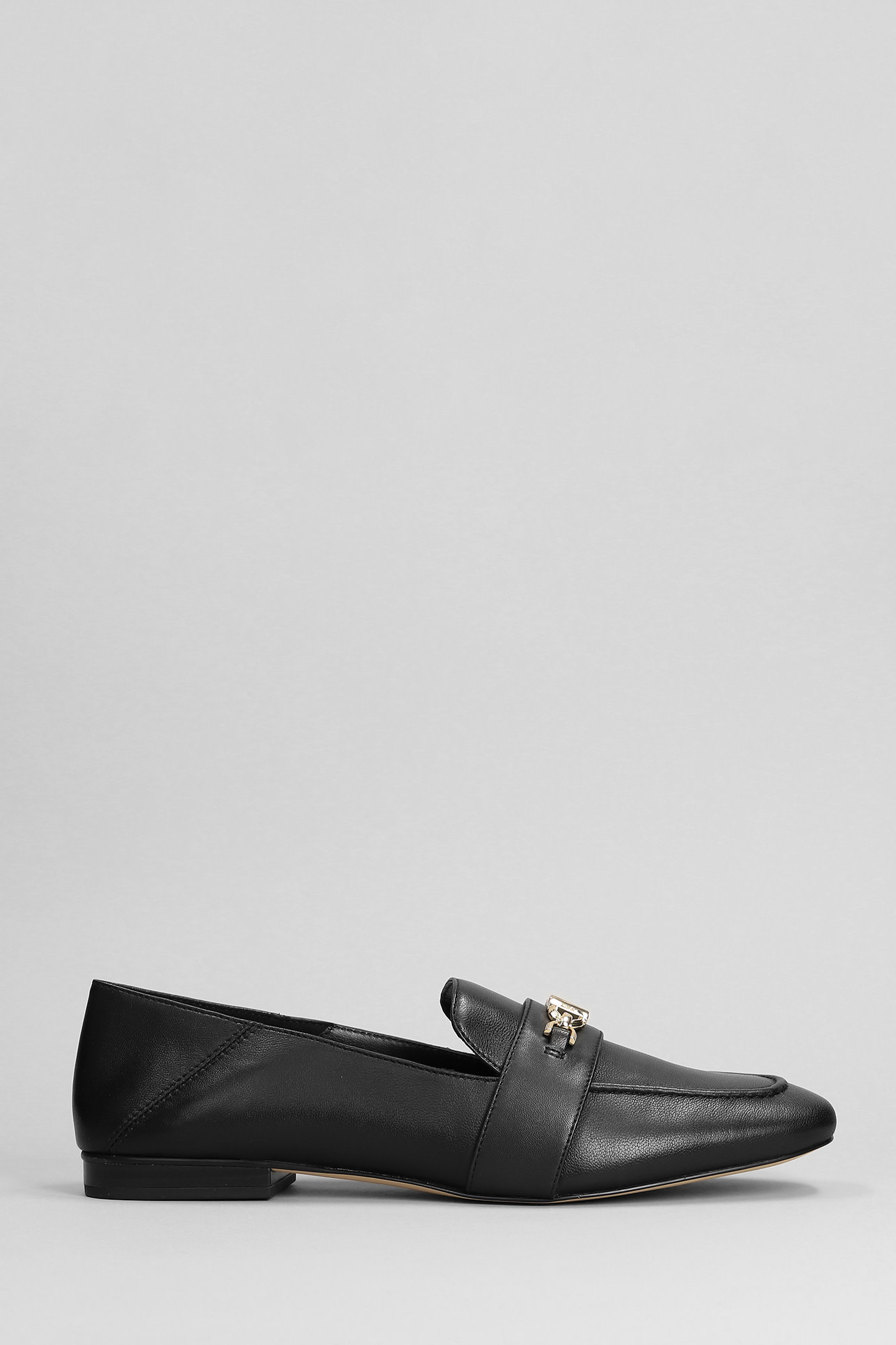 MICHAEL KORS TIFFANIE LOAFER LOAFERS IN BLACK LEATHER