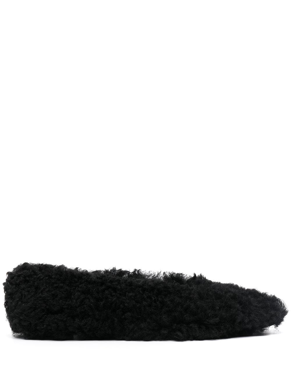 Buy Marni Ballerina In Black Sheep Wool online, shop Marni shoes with free shipping