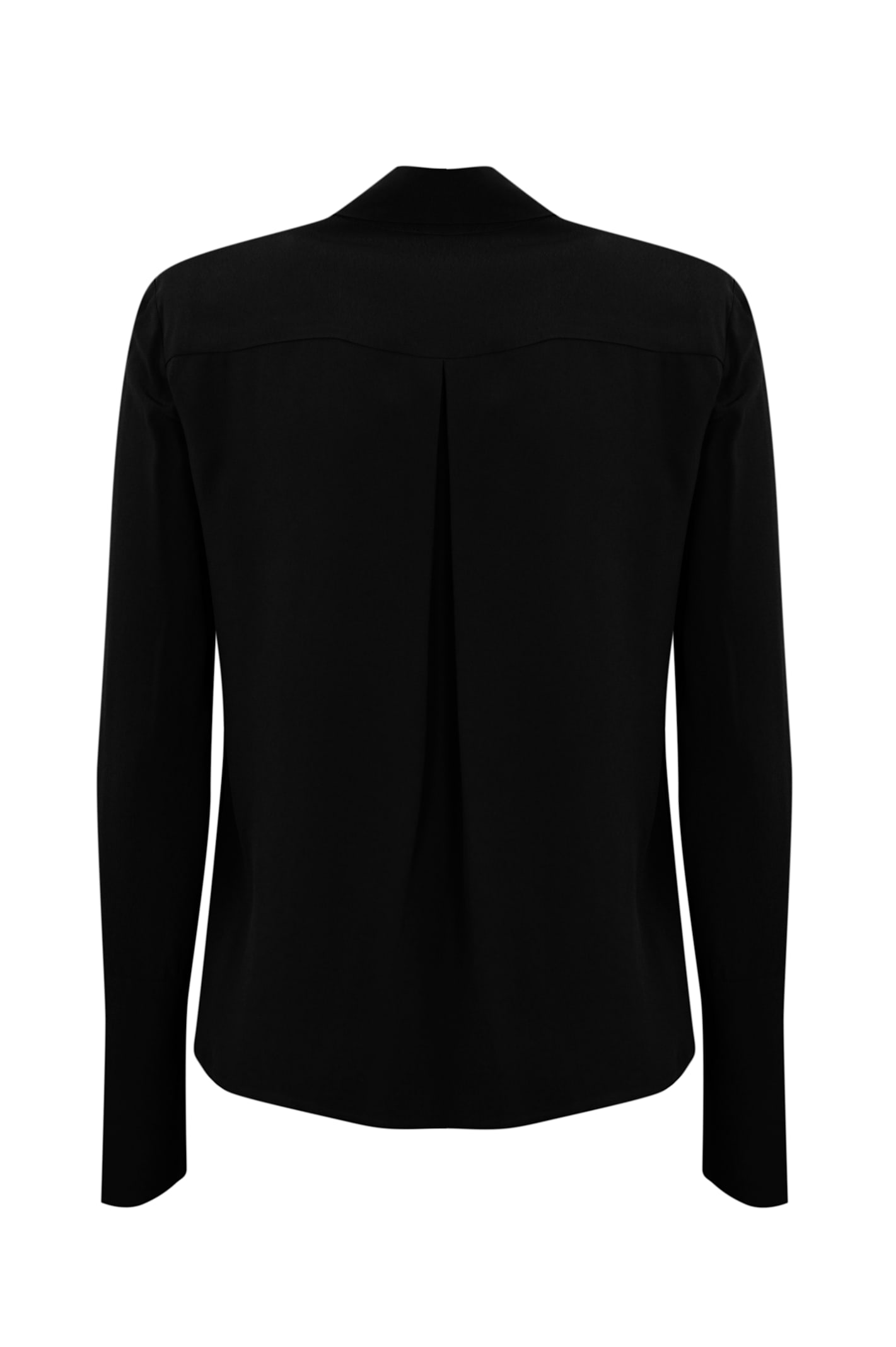 Shop Patrizia Pepe Viscose Crepe Shirt In Nero